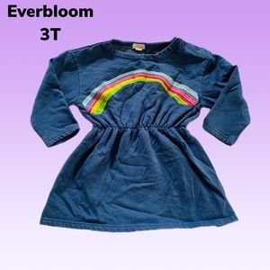 Everbloom Rainbow Sweatshirt Warm Dress